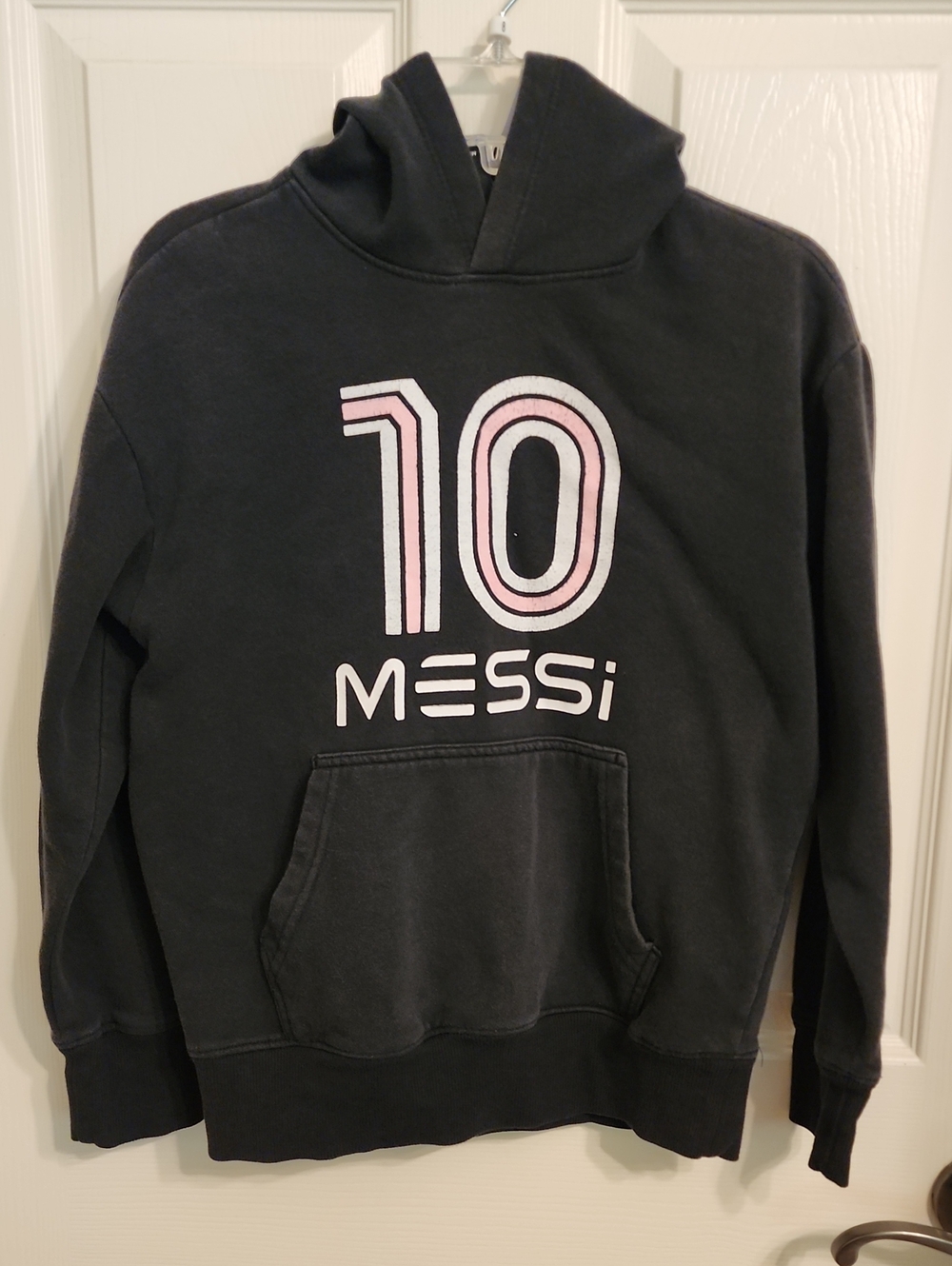 Messi #10 Kid's Black Hoodie